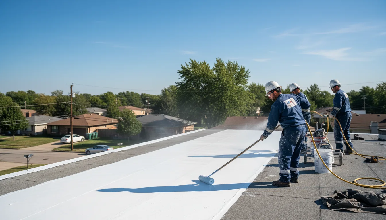 Commercial roof coating in Janesville, CA near me